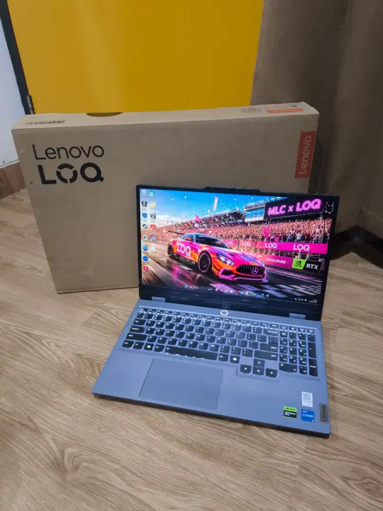 Laptop Lenovo LOQ NVIDIA SSD 512Gb RAM 12Gb FULLSET Like NEW GARANSI