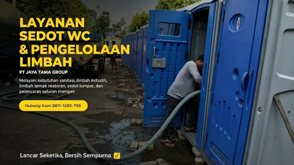 SEDOT WC PENUH SEPTIC TANK SERVIS SALURAN MAMPET TANPA BONGKAR