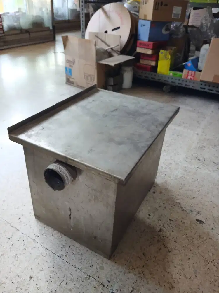 Grease trap stainless 3 sections (3sekat) 40x30x30cm
