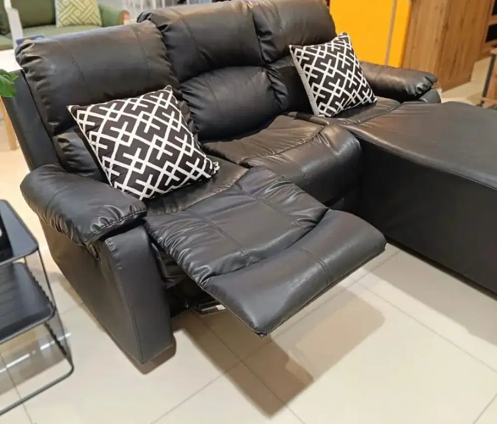 Sofa sectional L kulit