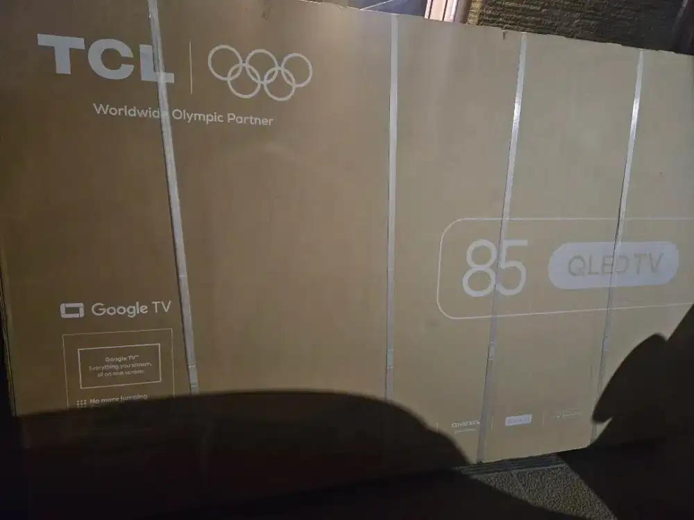 Jual cepat tv baru TCL 85 inch qled smart tv
