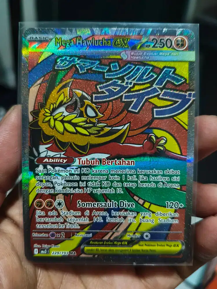 Mega Hawlucha ex 229/193 MA Kartu Pokemon Indonesia