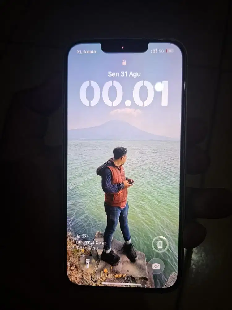 Jual Iphone 13 ex Ibox 128GB warna peach