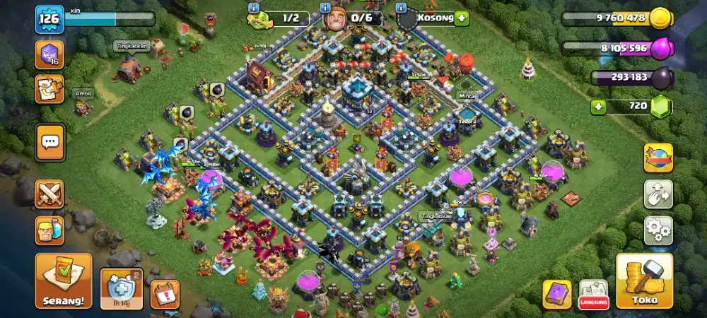 Jual akun clash of Clans, milik pribadi