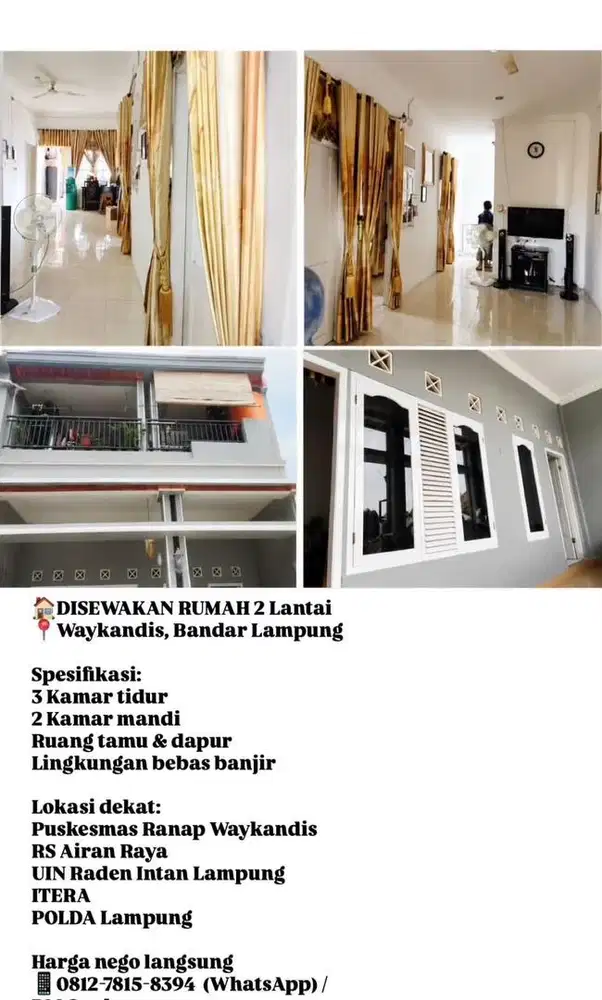 Rumah disewakan