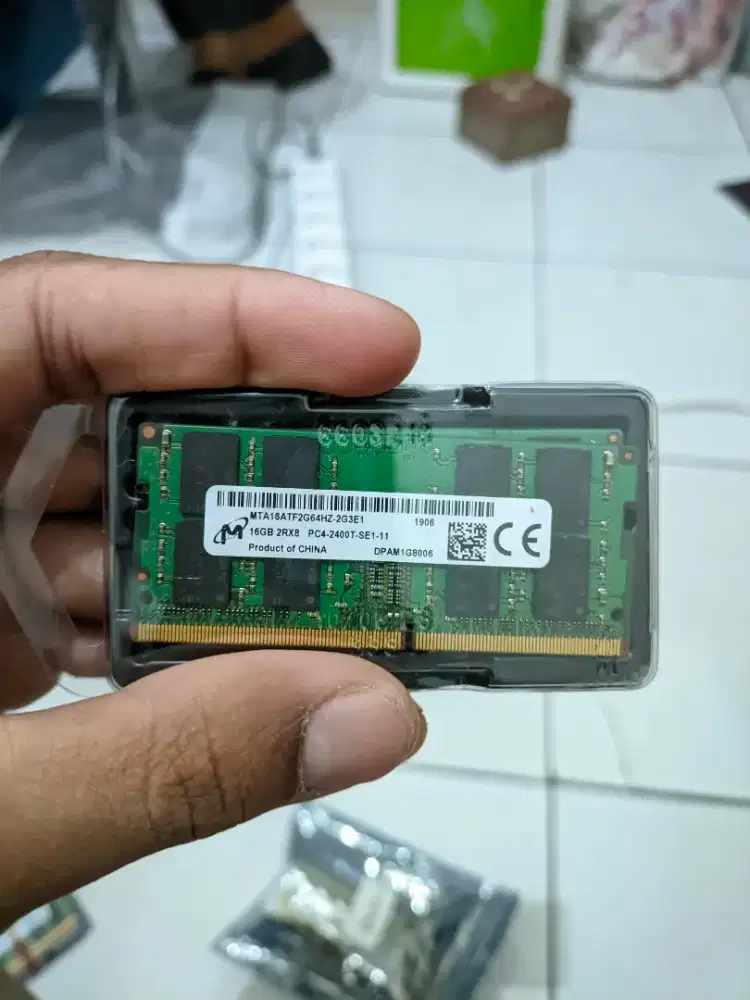 RAM DDR4 16gb 2RX8 kecepatan 2400mhz Micron