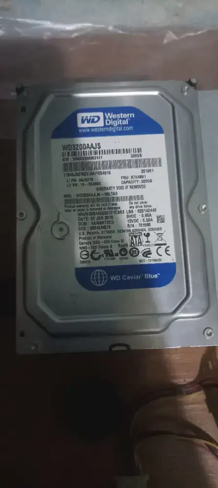 HDD Hardisk 320gb WD Blue sudah ada Windows