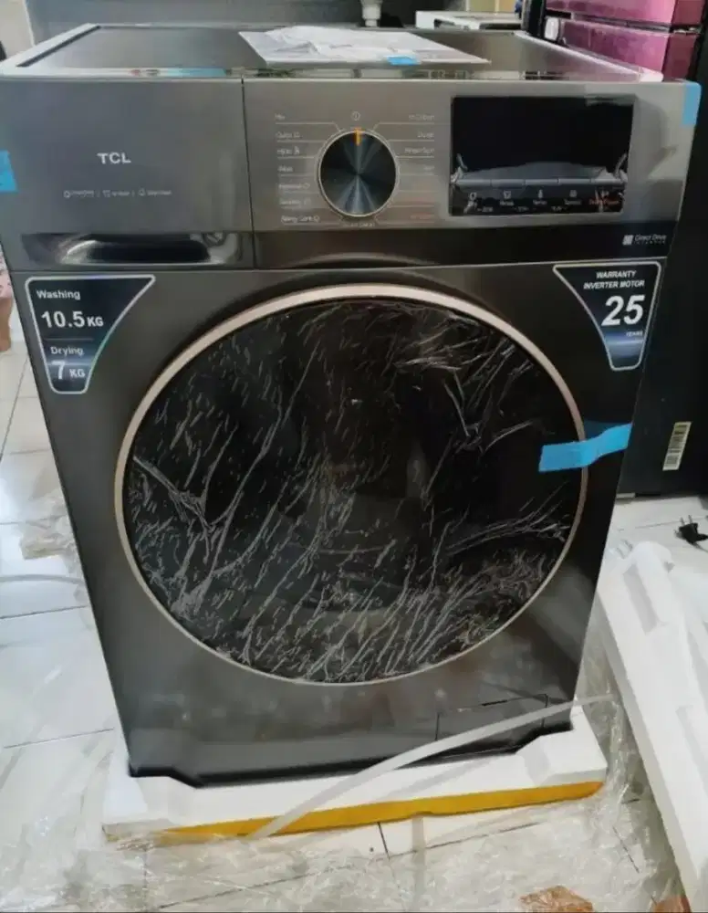 TCL Mesin Cuci Front Loading Washer Dryer 10.5 kg