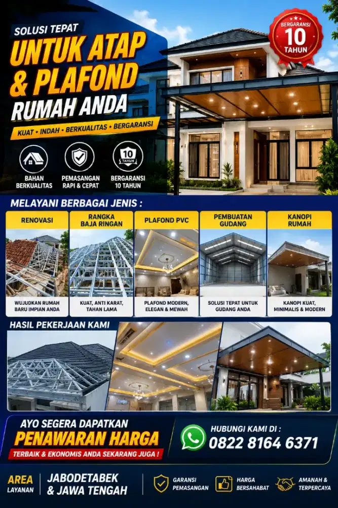 Pasang Atap Baja Ringan