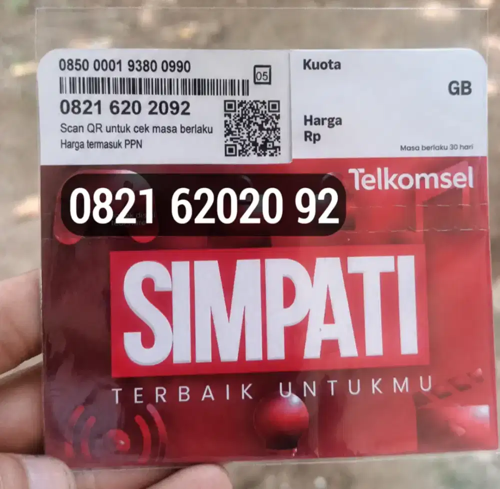 Kartu Telkomsel Simpati 11 Digit Nomor Cantik  (Kuota 3 GB)