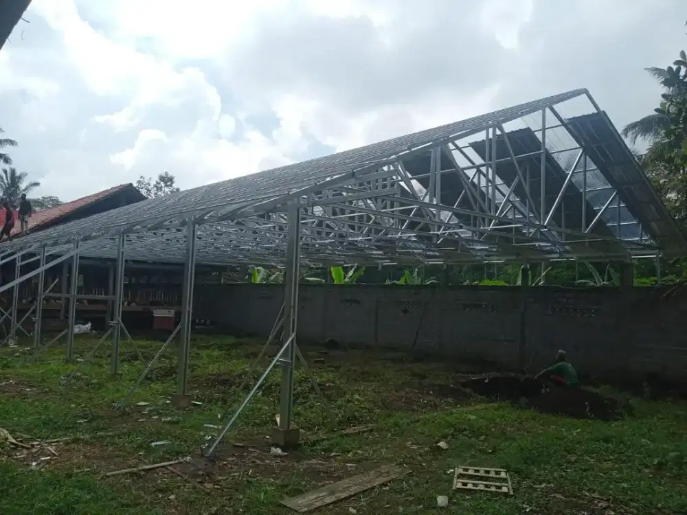 Gudang Baja Ringan Terpasang