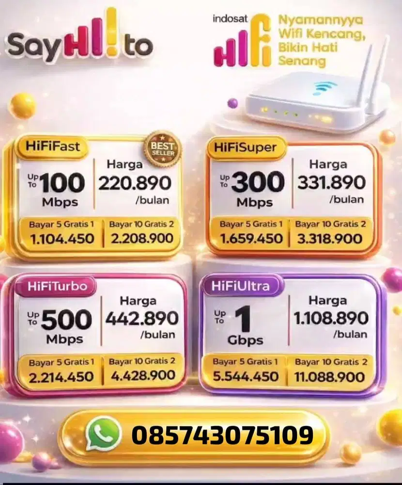 Wifi murah Indosat hifi