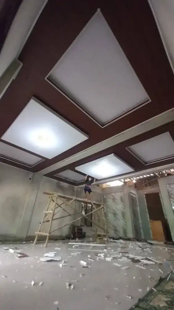 Pusat Plafond Pvc terpasang murah