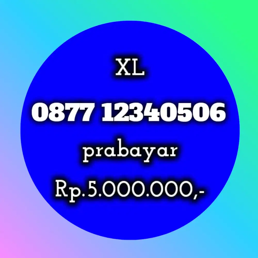 NOMOR CANTIK KOLEKSI XL 12340506