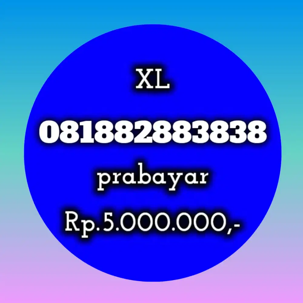 NOMOR CANTIK KOLEKSI XL 3838