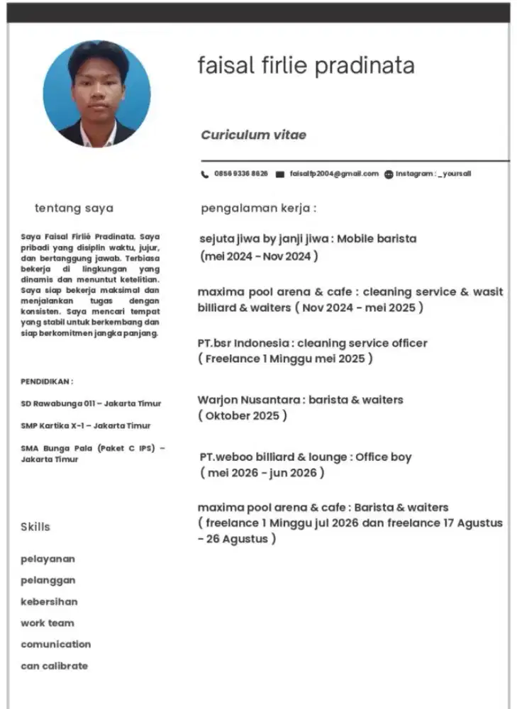 Butuh loker Jakarta ( ekspektasi gaji = 2jt )