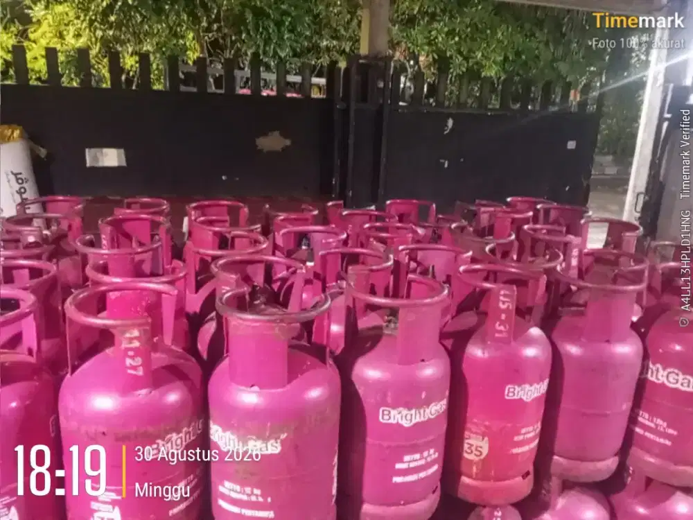 Tabung gas 12kg pink