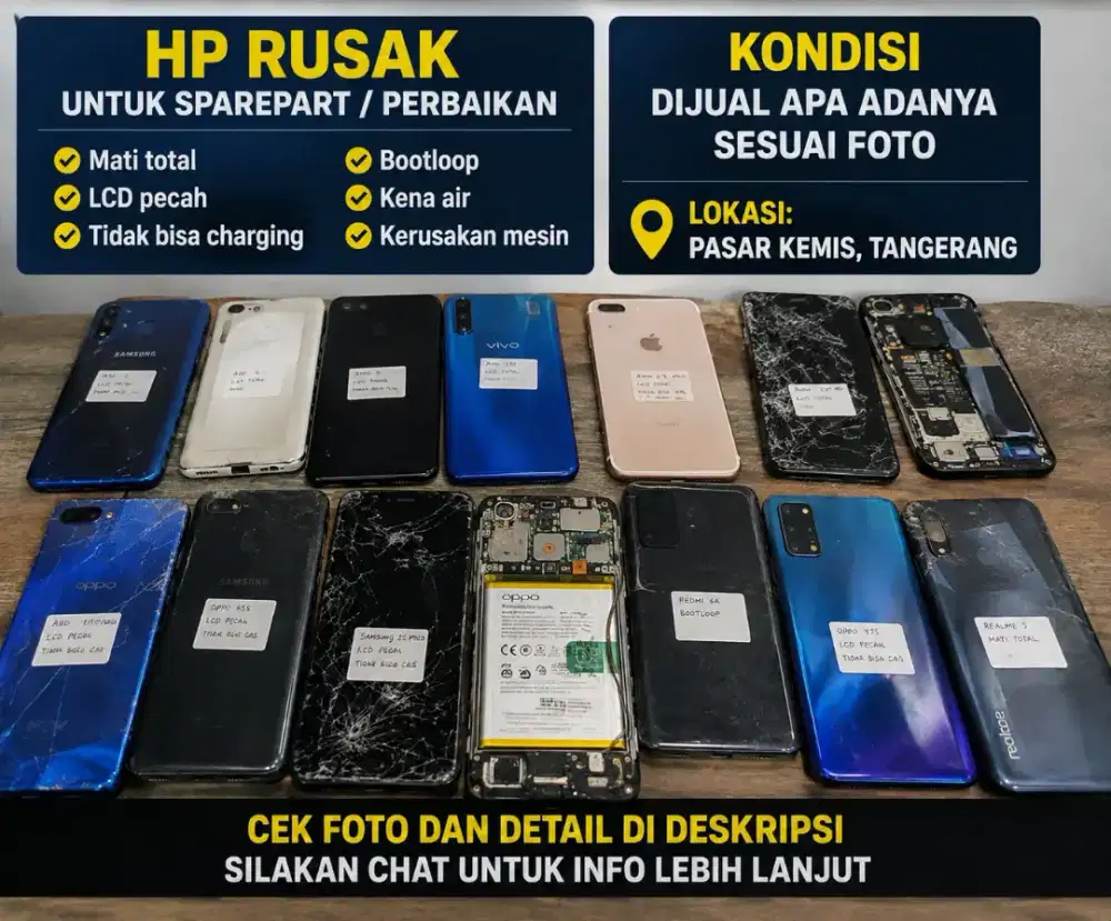 PUNYA HP RUSAK/MATOT? SAYA BELI.