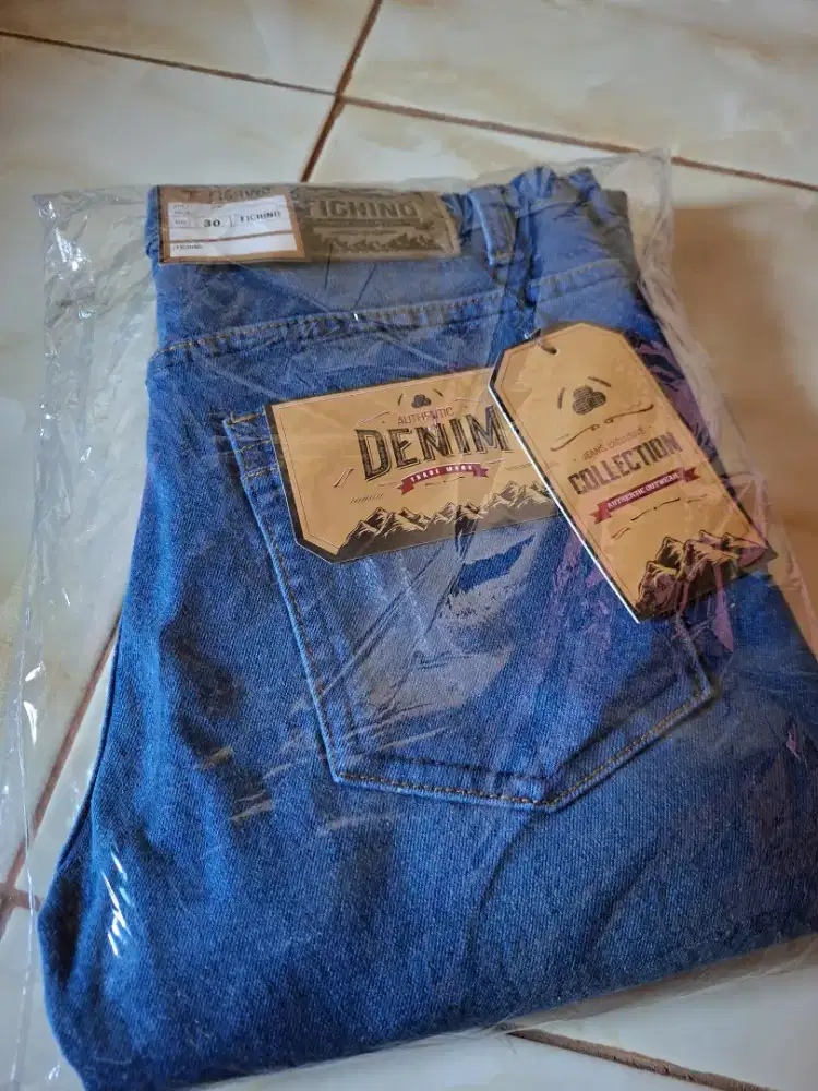 FICHINO Celana Jeans Panjang Pria Slimfit