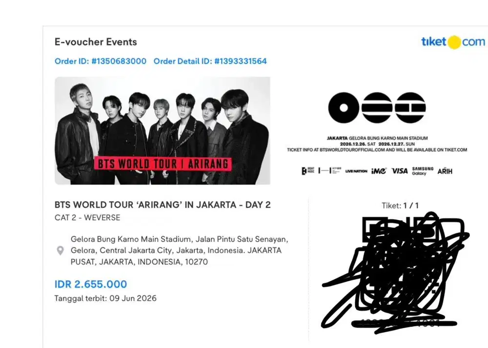 TIKET BTS ARIRANG JAKARTA