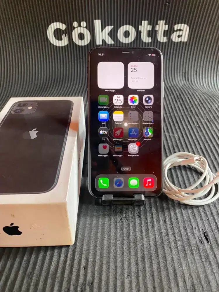 Iphone 11 64gb black inter all operator fulset mulus normal semua