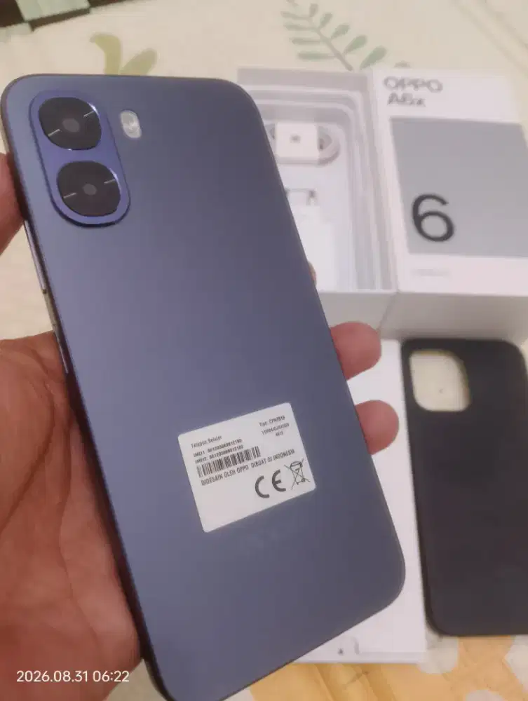 Oppo a6x 4+8/128 baru 2 bulan