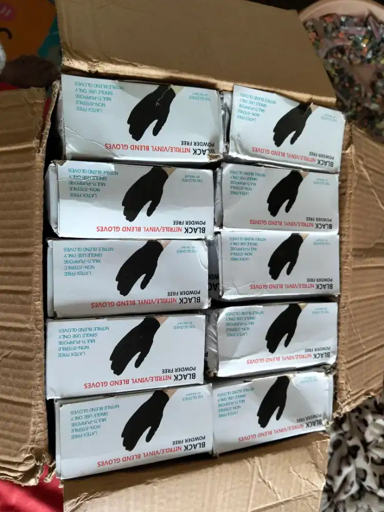 Glove nitril hitam untuk kebutuhan MBG dan restoran