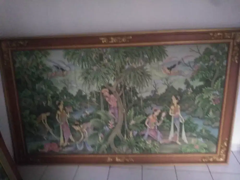 lukisan kanvas pelukis Ubud bali