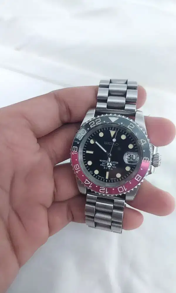 Jam Tangan Seiko GMT Mod Coke