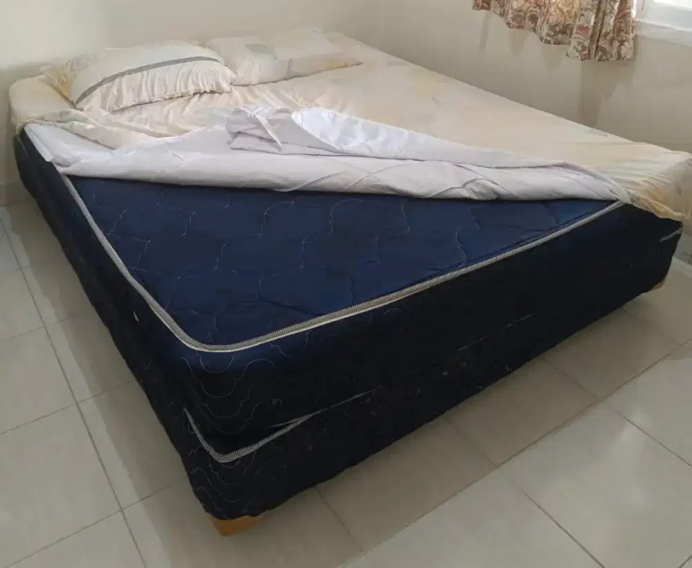 HIBAH Ranjang 1 set (Dipan + Kasur) uk 160 x 200