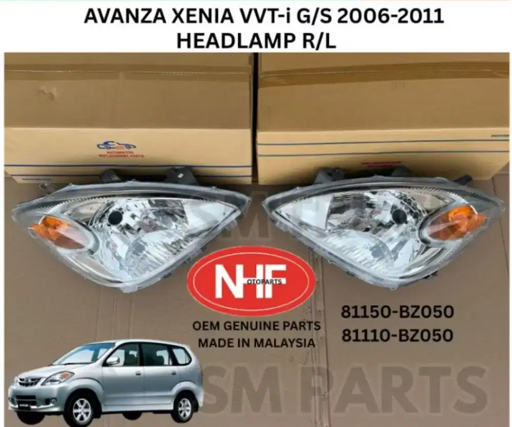 Headlamp malaysia avanza