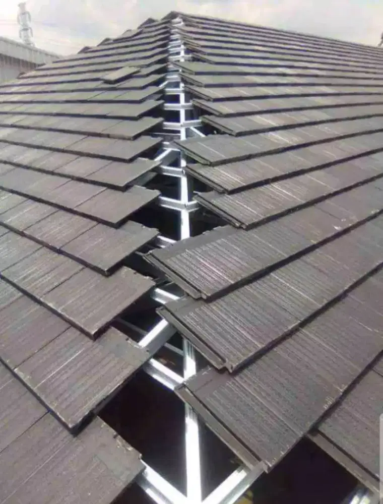 Bajaringan dan genteng beton flat