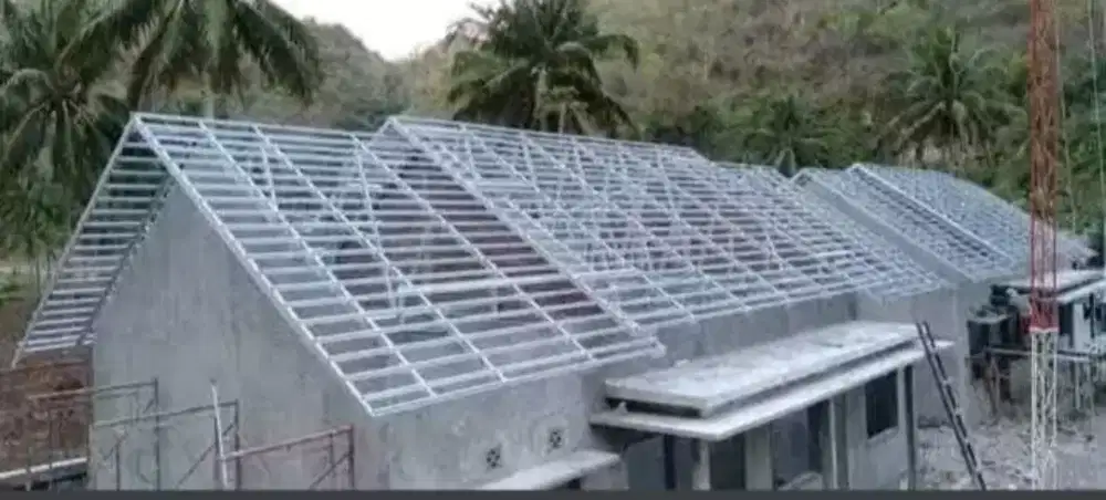 Atap bajaringan, plaponpvc, kanopi+PVC.
