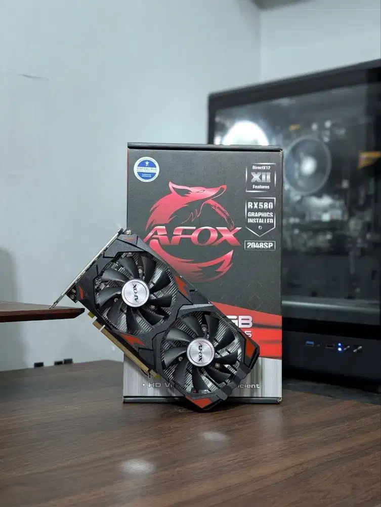 Afox RX 580 8GB Fullset Garansi 2028