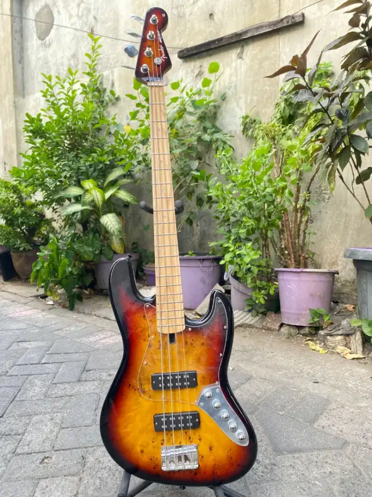 Bass fender JB series sunbrust aktif preamp