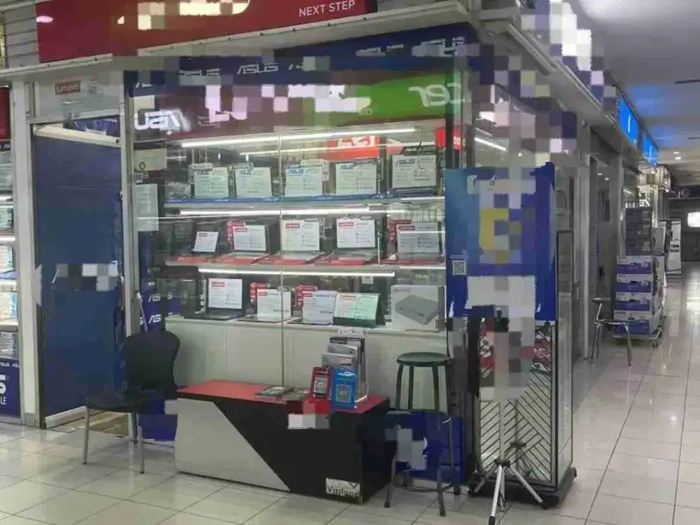 termurah! kios / ruang usaha hoek bandung electronic center (bec) purnawarman bandung tengah