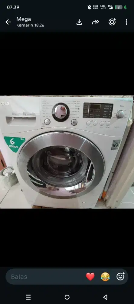 Mesin cuci LG 1 tabung kondisi mati