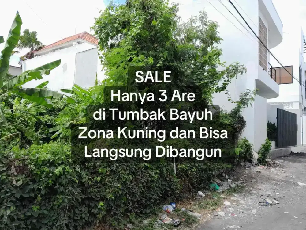 SALE 3 Are Zona Kuning Dekat Prerenan, Bisa Langsung Bangun