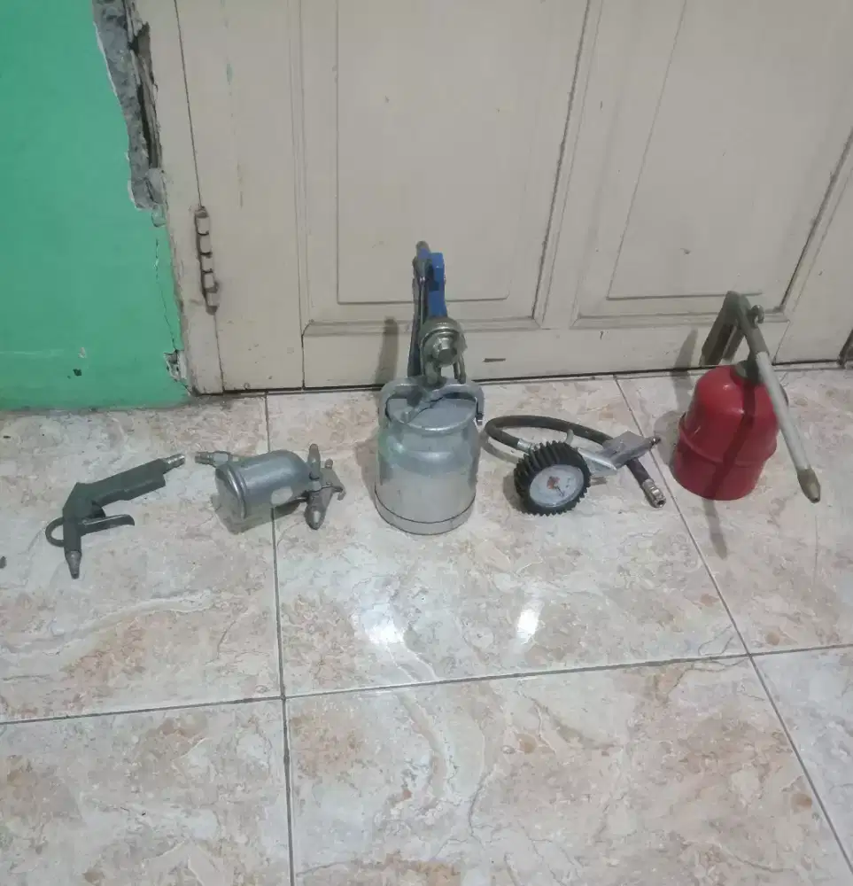 Akseses kompresor. Spray gun kit set 5 pcs