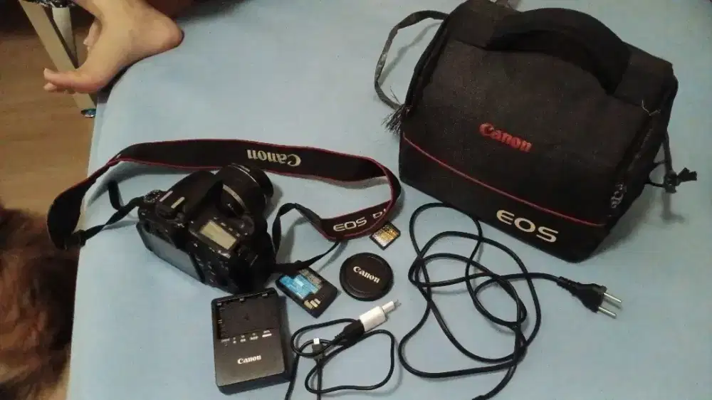Kamera Cannon 60D semi Pro Vignet Tipis, FuLLSet, FLash Oke, Body Oke