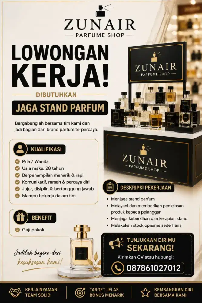 Lowongan kerja toko parfum