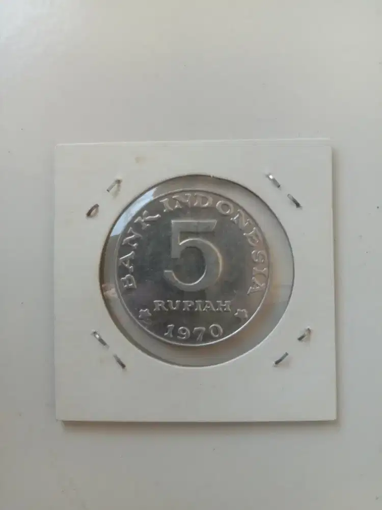uang koin 5 rupiah 1970