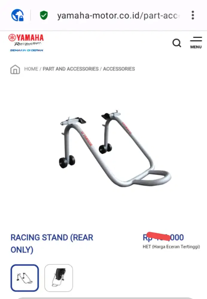 Dijual Paddock/racing stand ori Yamaha bisa untuk xsr 155