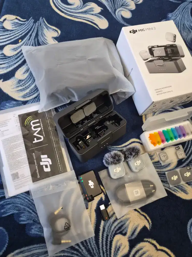 Dji mic mini 2 2tx 1rx new garansi on with case