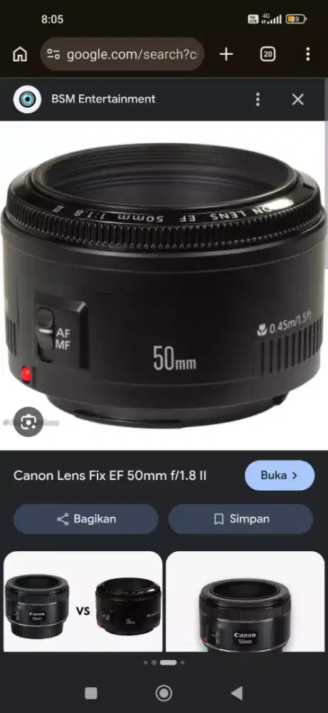 Lensa kamera Canon