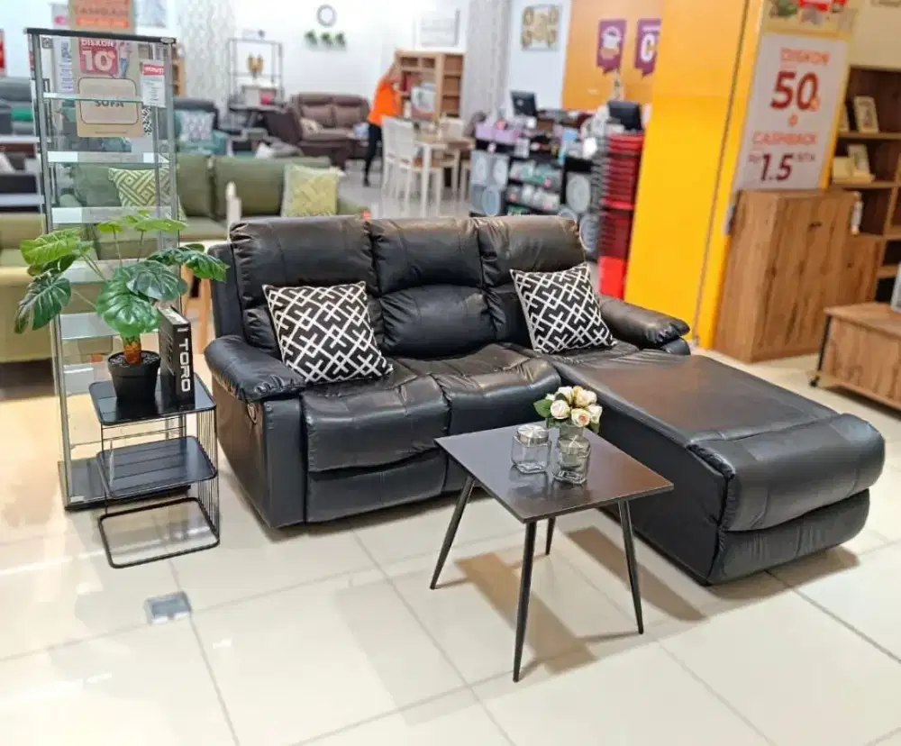JUAL MURAH SOFA SANTAI L RECLINER SELMA