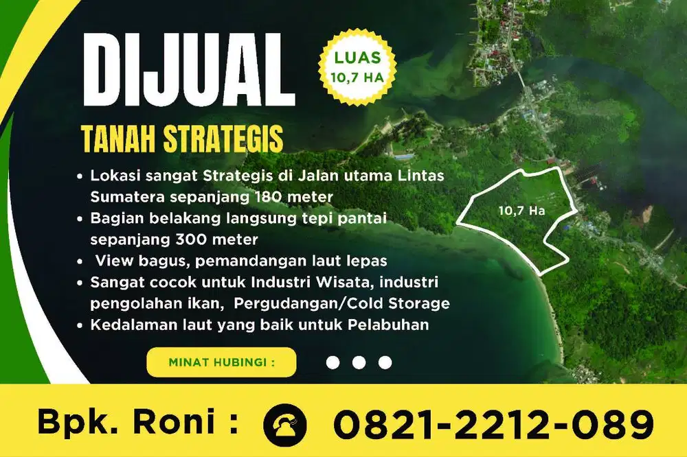 DIJUAL TANAH STRATEGIS DI TAPANULI TENGAH