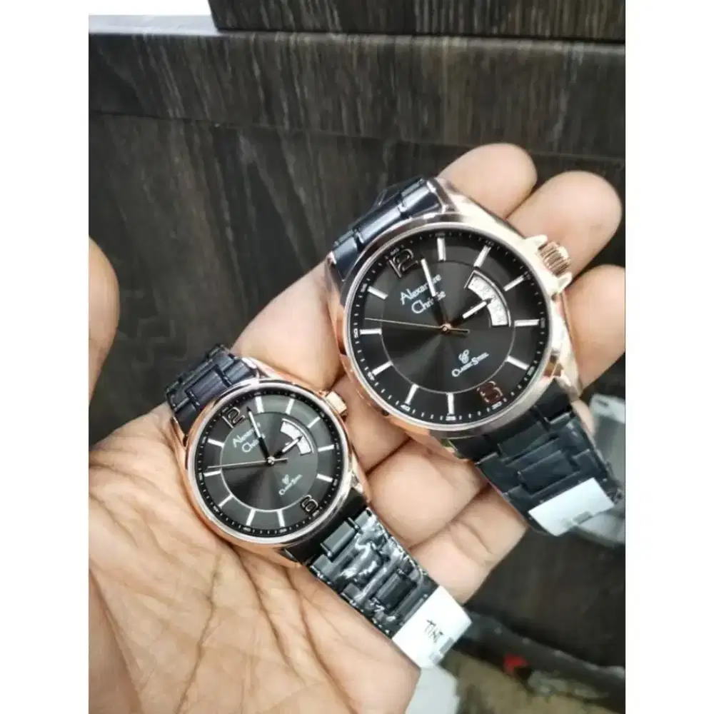 Jam tangan couple Alexandre Christie original ac 8486