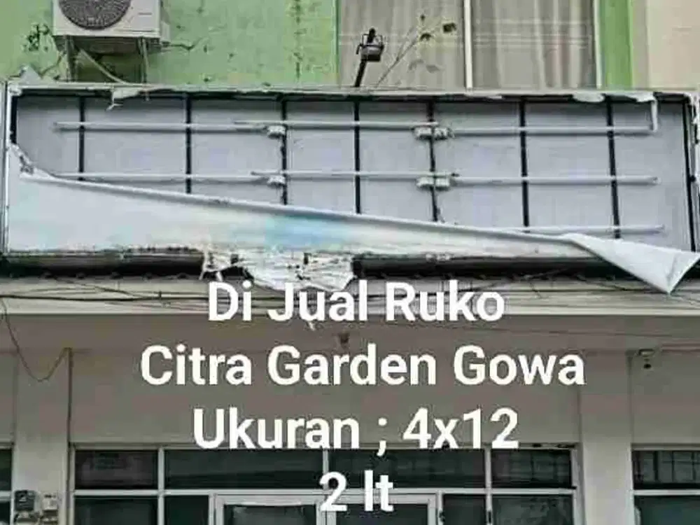 Turun Harga Ruko 2 lt, Citra Garden, Gowa