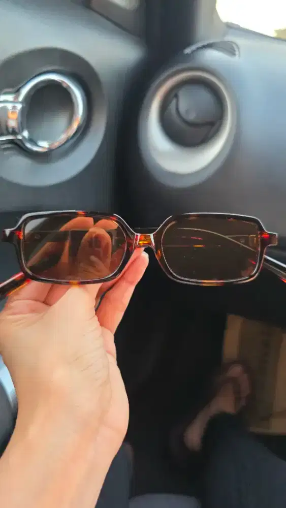 Kacamata fashion coklat leo